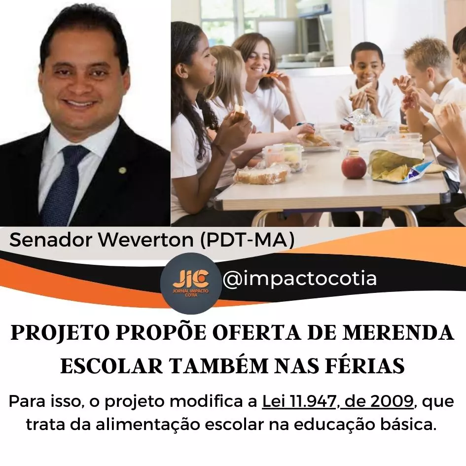 Projeto propõe oferta de merenda escolar também nas férias